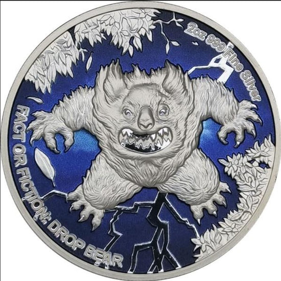 Why Serious Coin Collectors Are Obsessed with the $2 Drop Bear 2oz Silver Coin!