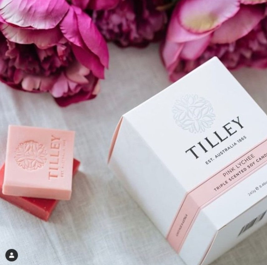 Indulge Your Senses with Tilley Australia's Pink Lychee Soy Candle