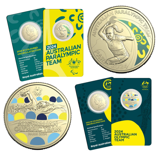 2024 Australian Olympic & Paralympic Royal Australian Mint Coins have arrived!