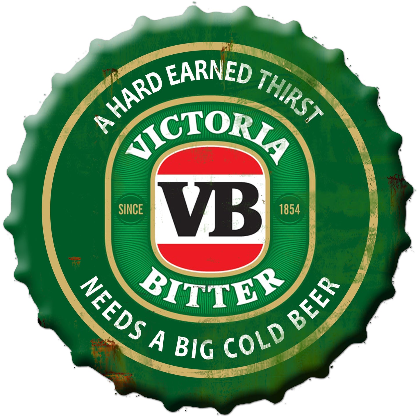 Victoria Bitter Bottle Top 35cm