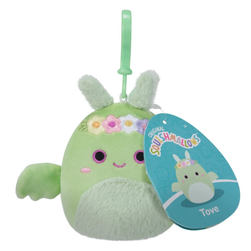 Tove The Mint Green Mothman 3.5" Squishmallows Clip-on