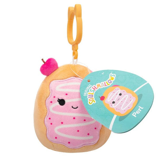 Perl The Cherry Jelly Donut 3.5" Squishmallows Clip-on