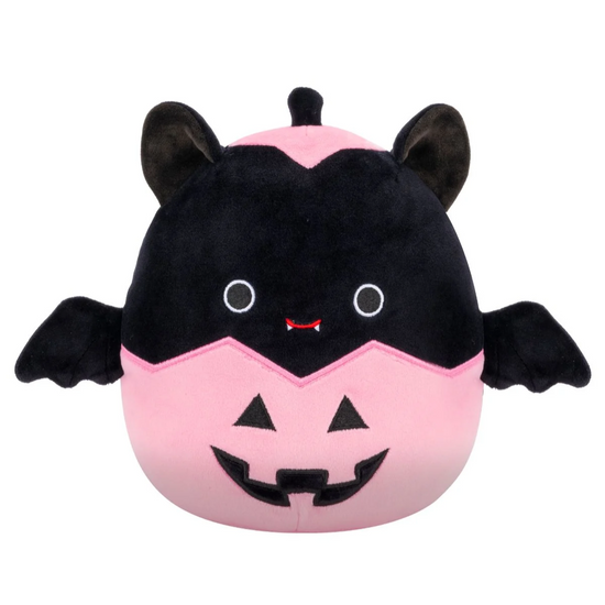 Squishmallows 7.5" Halloween Plush Emily The Black Bat In Jack-o-lantern