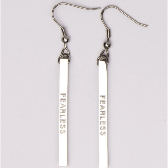 Fearless Bar Earrings - Fierce One