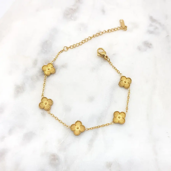 Clover Bracelet Gold [Col:Gold]