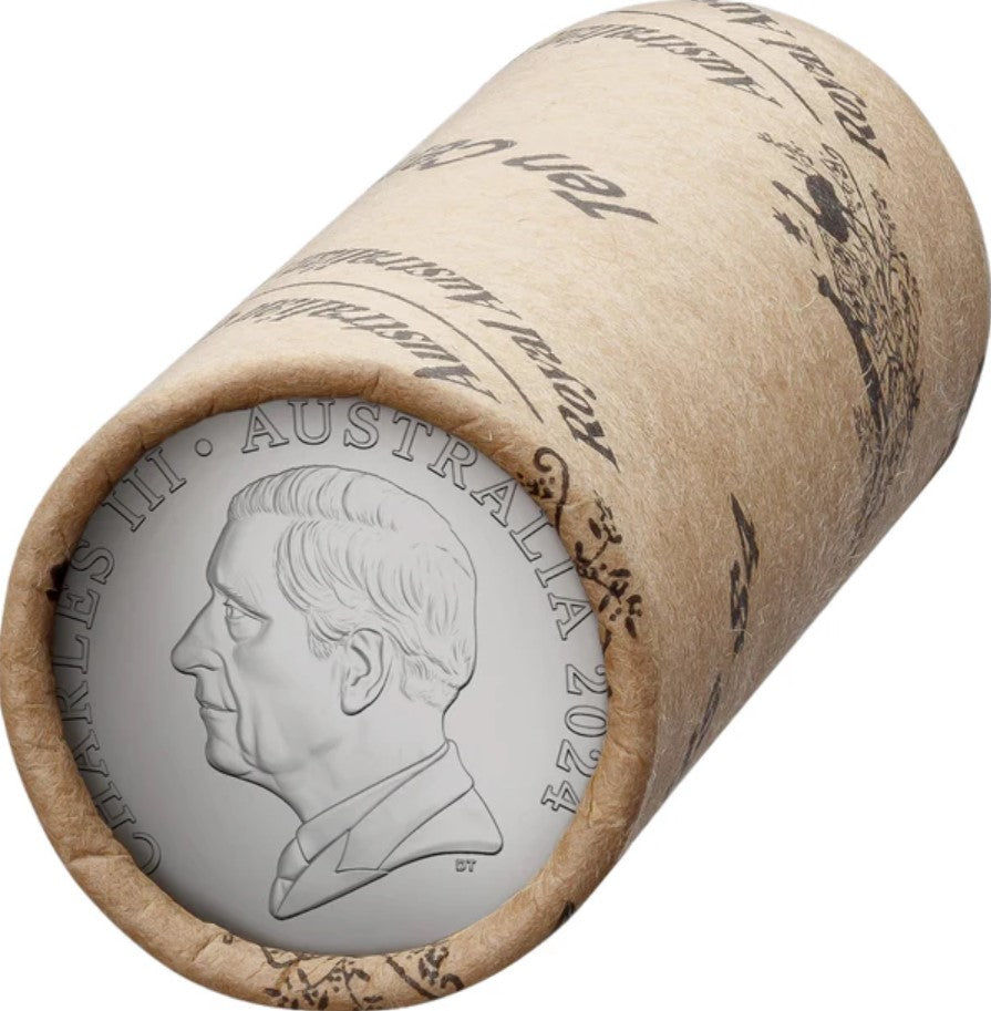 King Charles Effigy 111 2024 10 Cent Circulated Coin Non-premium Roll