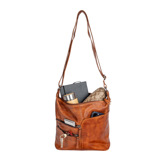 Greenwood Leather - Shoulder Bag Bianca Cognac