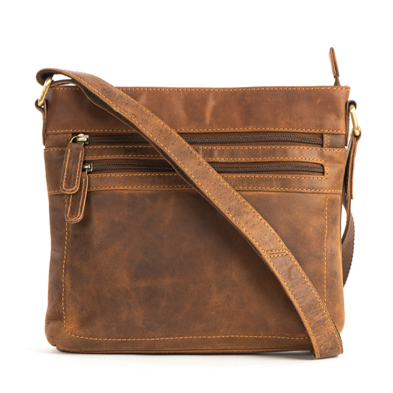 Greenwood Leather - Shoulder Bag Gisborne Sandel