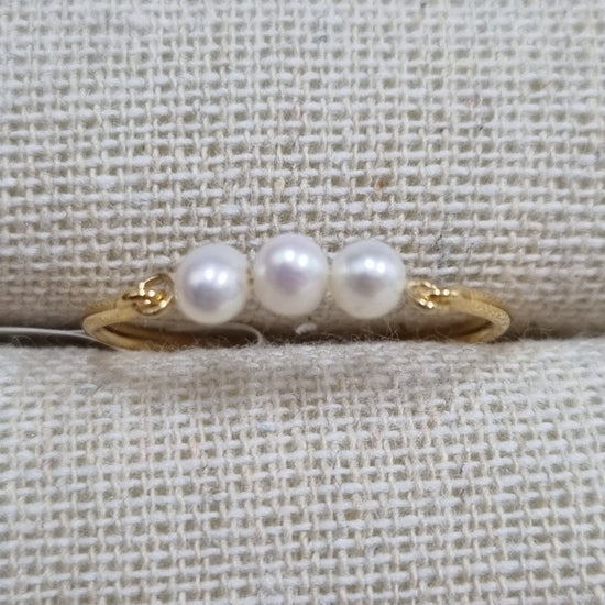 Ring Pearl Gold Size 8