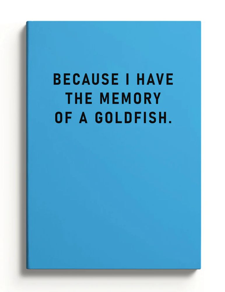 Vevoke Note Book - Ohh Deer A5 Soft Cover Memory of a Goldfish