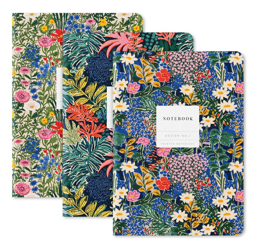 Vevoke Note Book - Kaleido A5  Cloth Florals 3 Pack