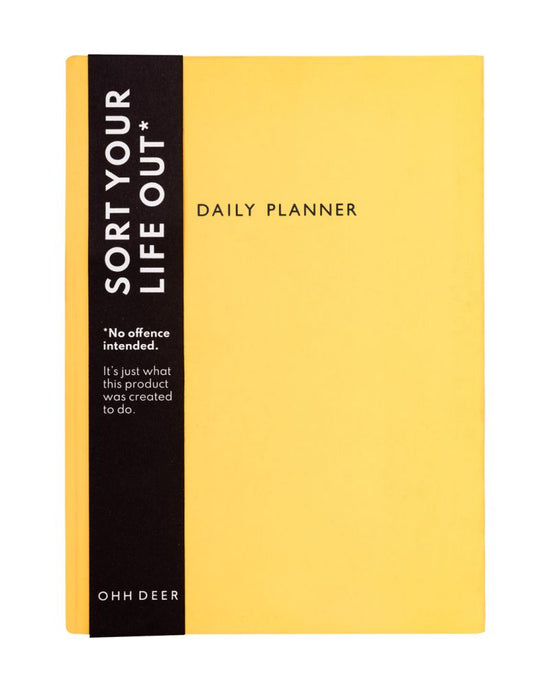 Vevoke Daily Planner -  A5 Soft Cloth Undated Planner Amber