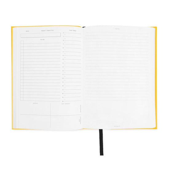 Vevoke Daily Planner -  A5 Soft Cloth Undated Planner Amber