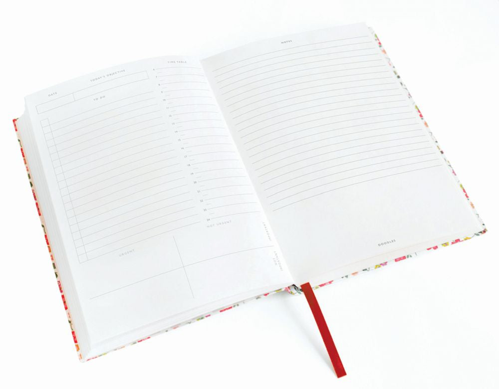 Vevoke Daily Planner -  A5 Soft Cloth Undated Planner Amber