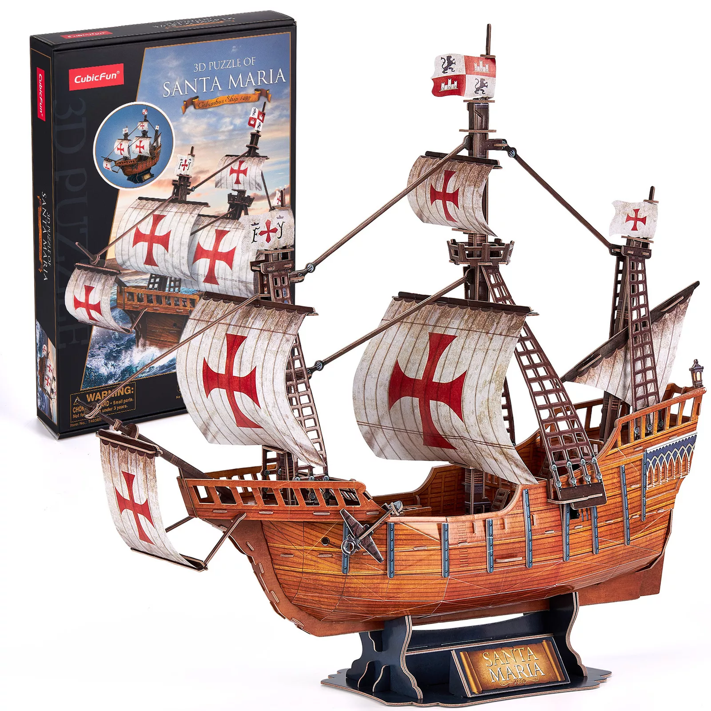 CubicFun 3D Puzzle - Santa Maria T4038H