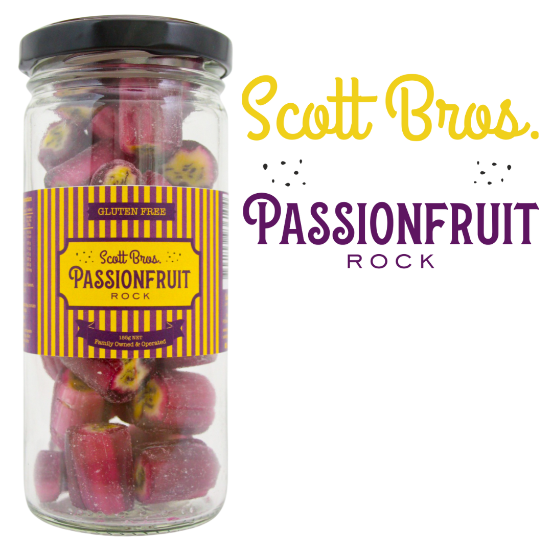 Passionfruit Rock 175g - Scott Bros