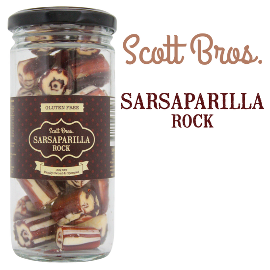 Sarsaparilla Rock 155g - Scott Bros