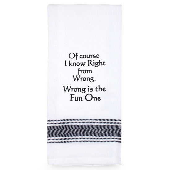 Talkn Tea Towel Right From Wrong