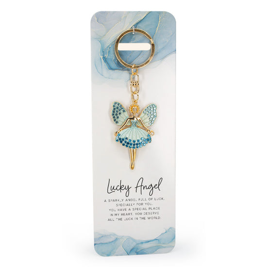 Angel Keyring - Lucky Angel Blue