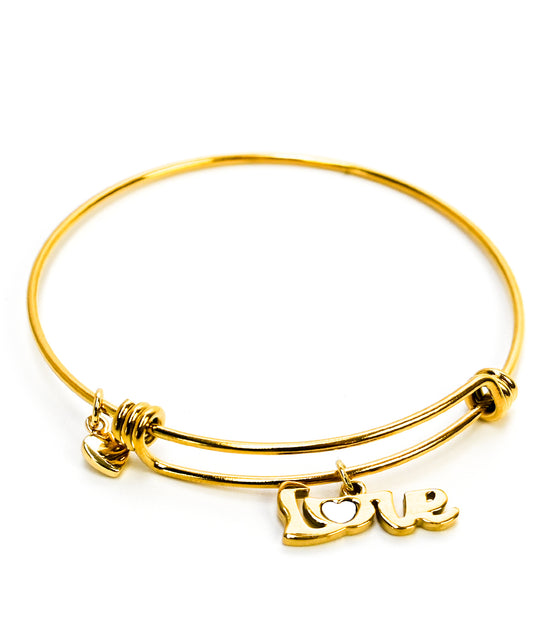 Love More Gold Bracelet