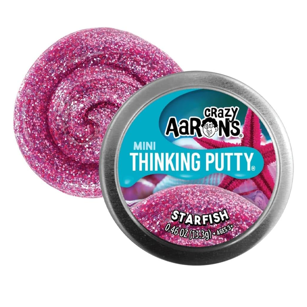 Crazy Aarons Putty | Mini Thinking Putty | 13.3g [Stl:Starfish]