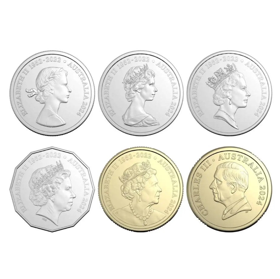 2024 Uncirc Six Coin Year Set - Change Of Monarch