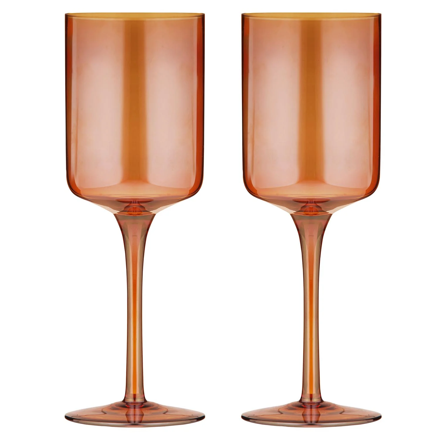 Verity Amber 2pk Wine Glass