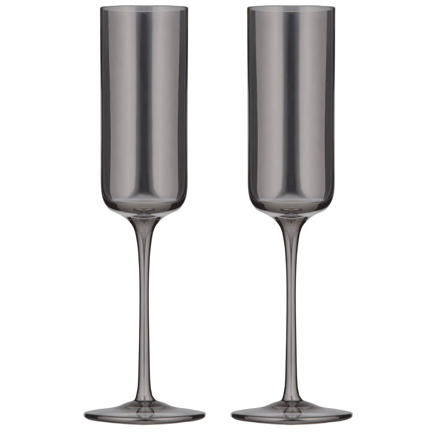 Verity Smoke 2pk Champagne Glass