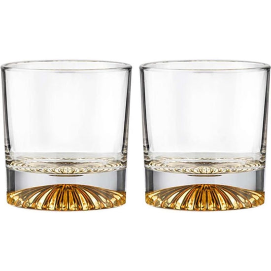 Enzo Gold 2pk Whisky Glass