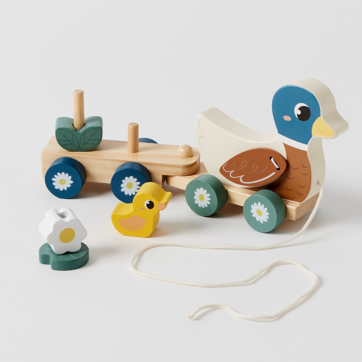 Duck Train Set Pull Along