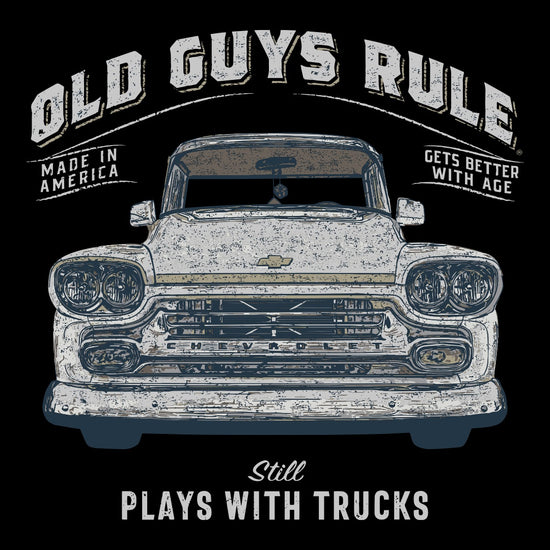 Plays With Trucks Black T-shirt [sz:medium]