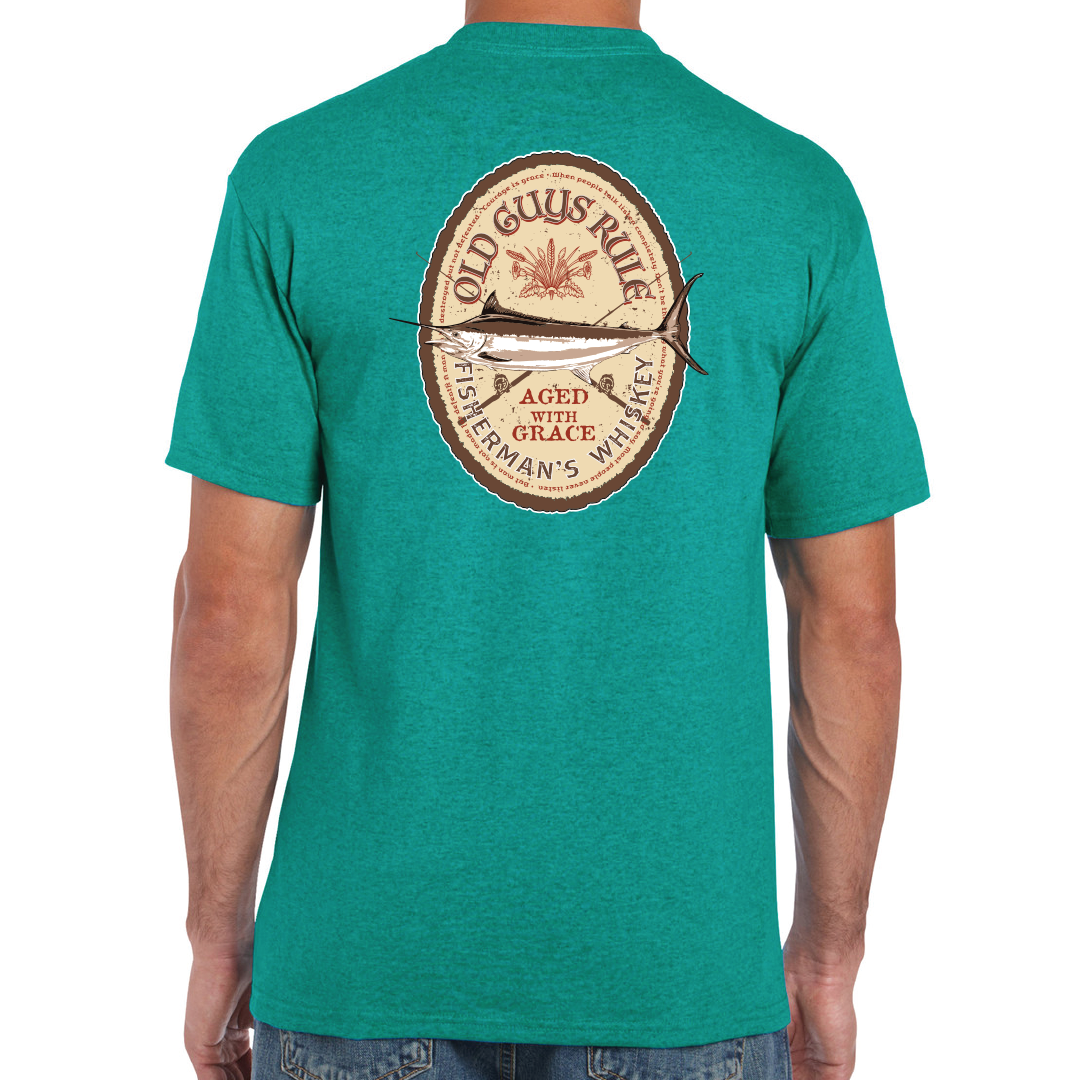 Fisherman Whiskey Jade T-shirt [sz:large]