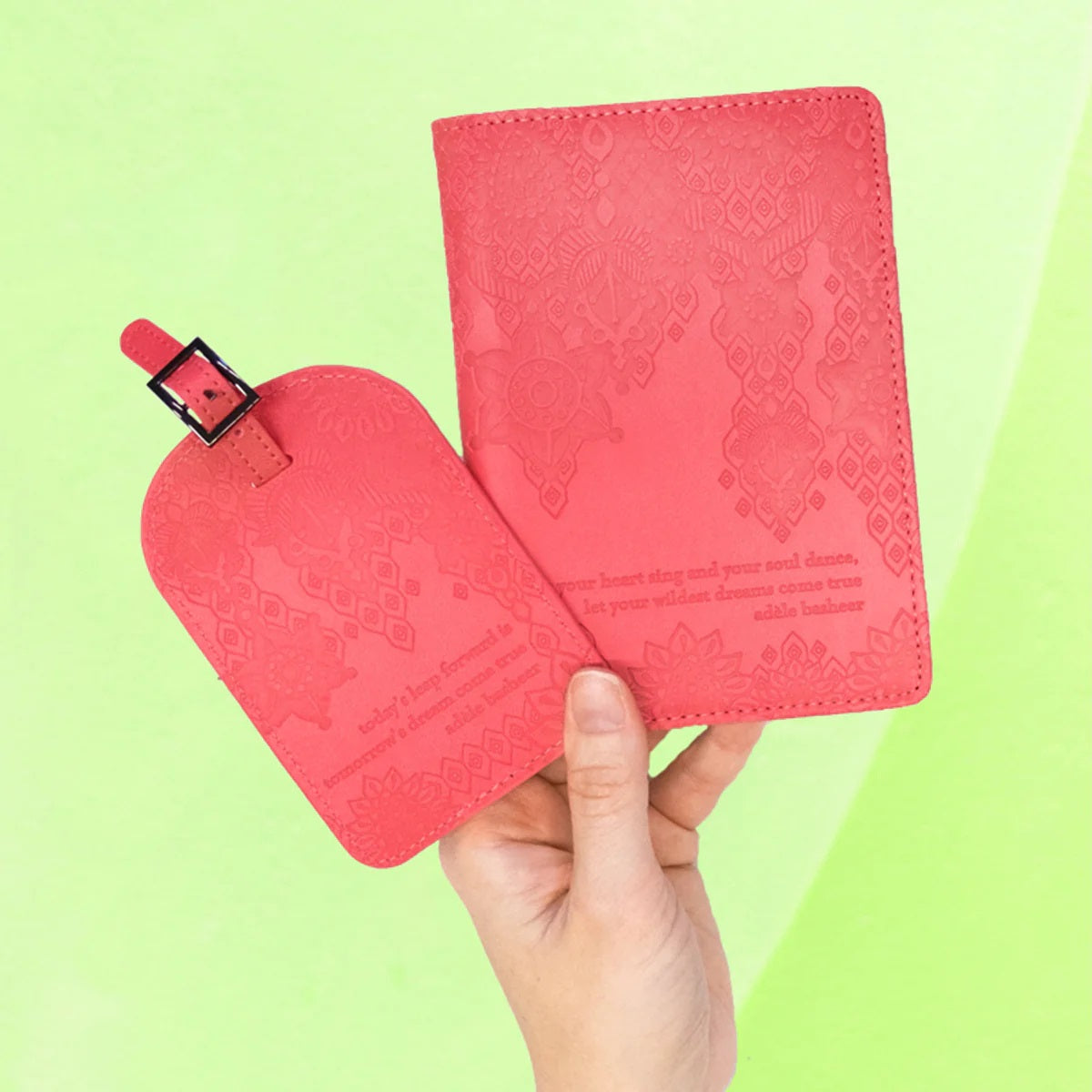 Coral Crush Passport Wallet