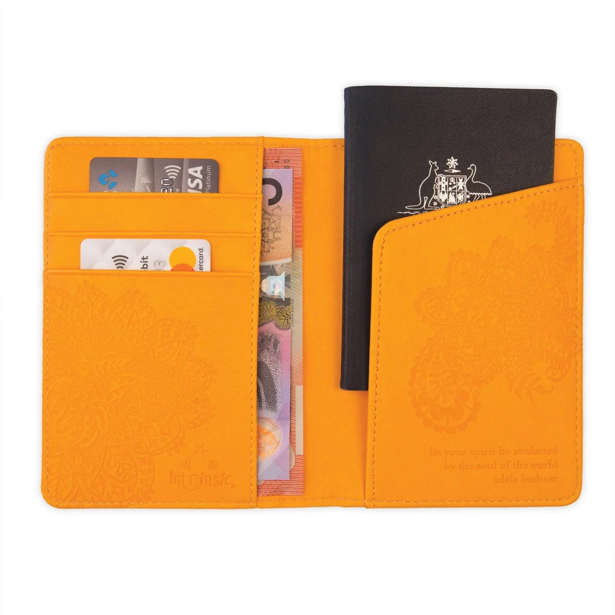 Marigold Yellow Passport Wallet