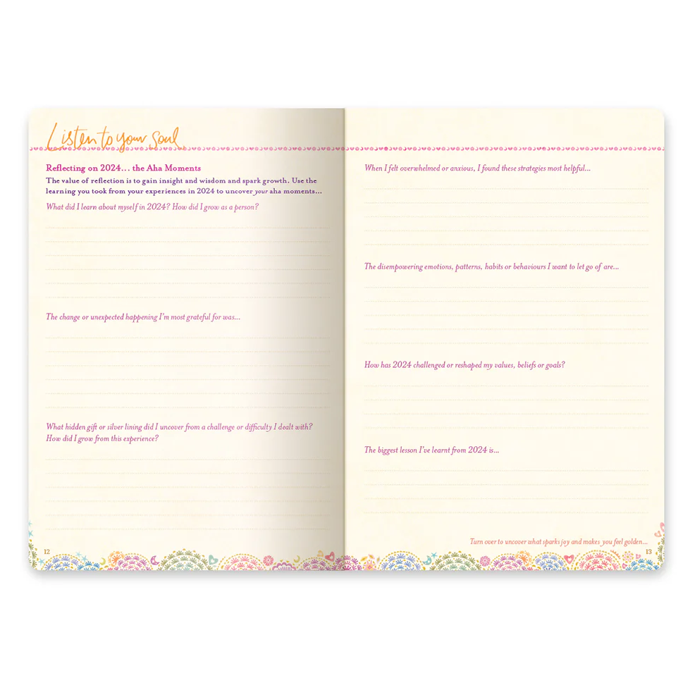 2025 Diary Planner | The Year to Rise Strong - Positively Pink