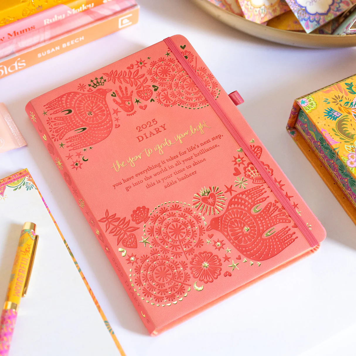 2025 Diary Planner | The Year to Ignite Your Light - Peach