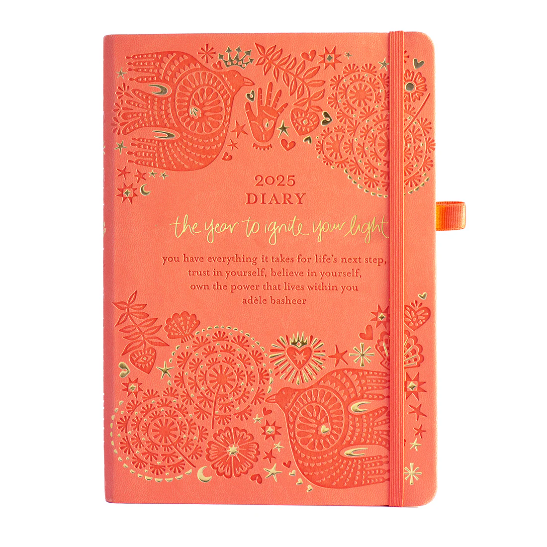 2025 Diary Planner | The Year to Ignite Your Light - Peach