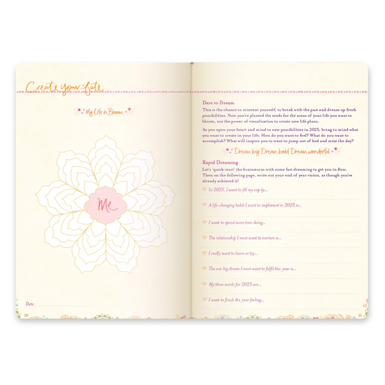 2025 Diary Planner | The Year to Ignite Your Light - Peach