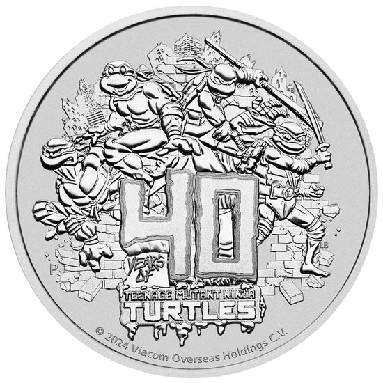 2024 Teenage Mutant Ninja Turtles 40th Anniversary Coin In Card
