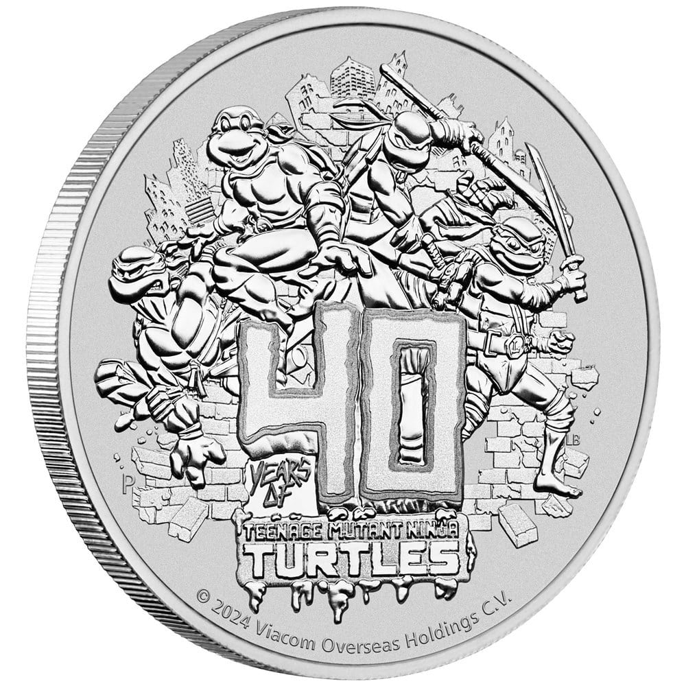 2024 Teenage Mutant Ninja Turtles 40th Anniversary Coin In Card