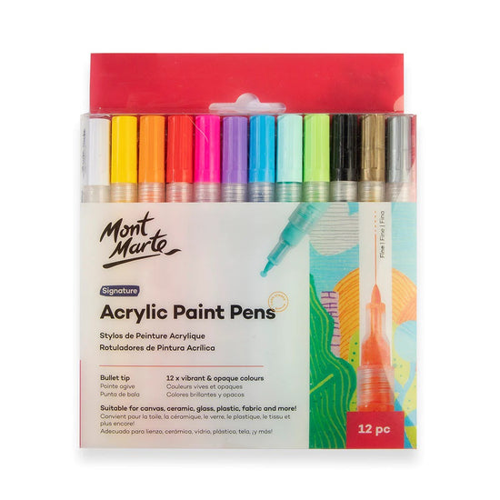 Acrylic Paint Pens Signature Fine Tip 12pc