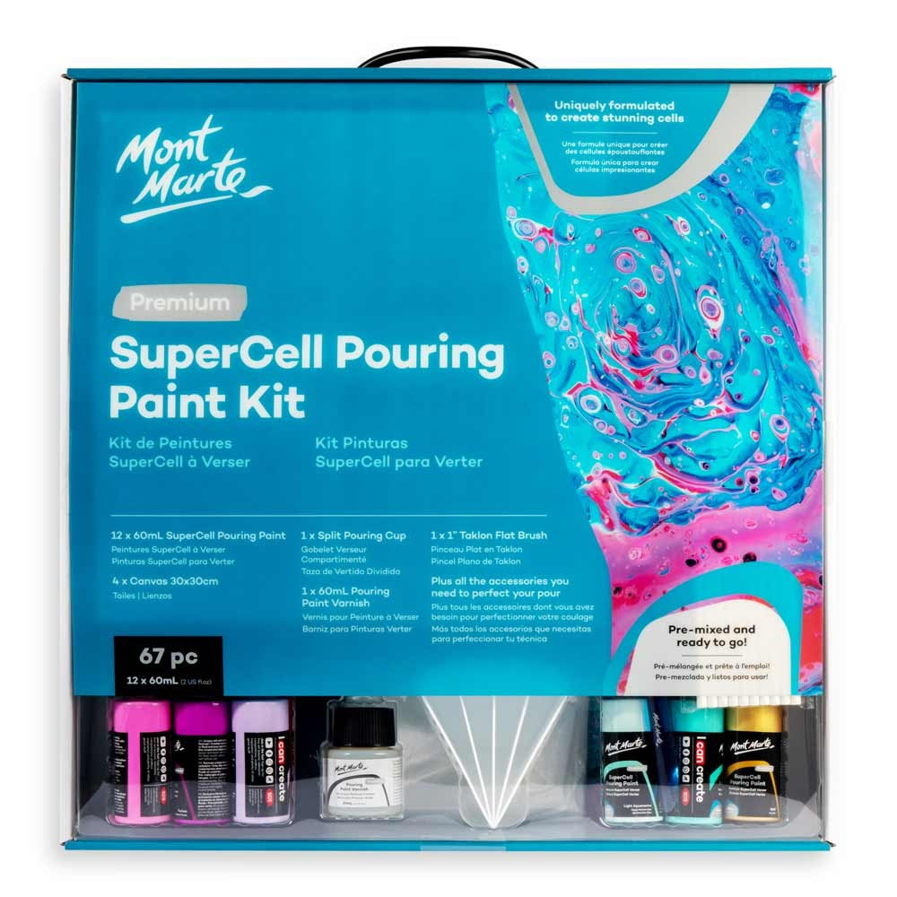 Supercell Pouring Paint Kit Premium 67pc *Pick up Only*