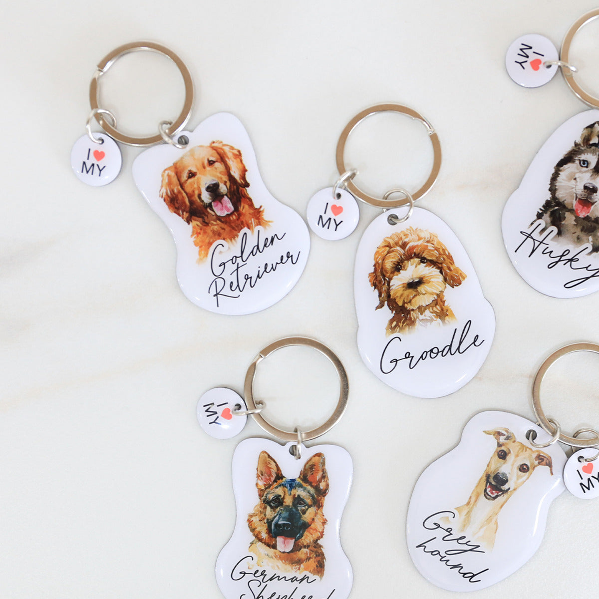 Pet Keyring Golden Retriever