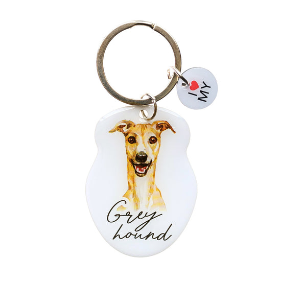 Pet Keyring Greyhound