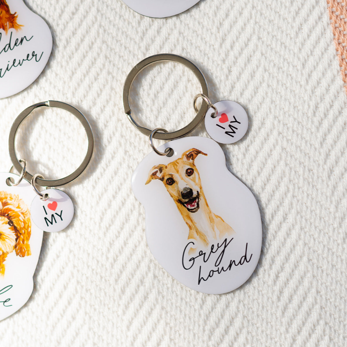 Pet Keyring Greyhound