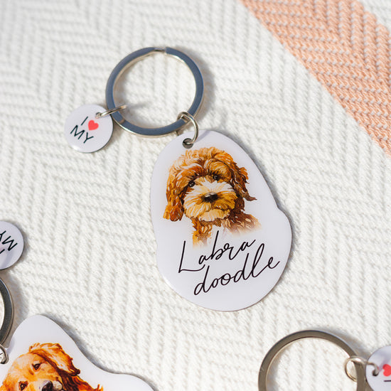 Pet Keyring Labradoodle