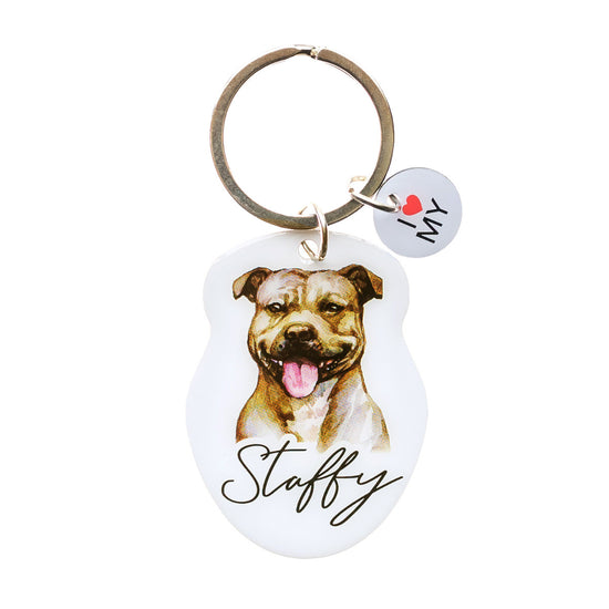 Pet Keyring Staffy