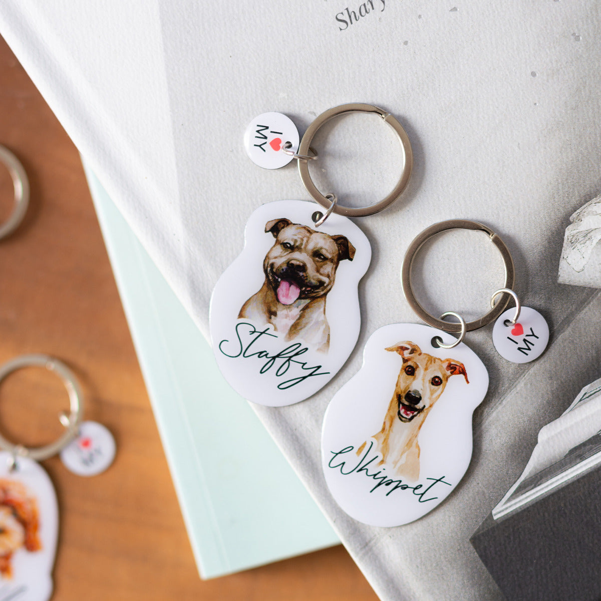 Pet Keyring Staffy