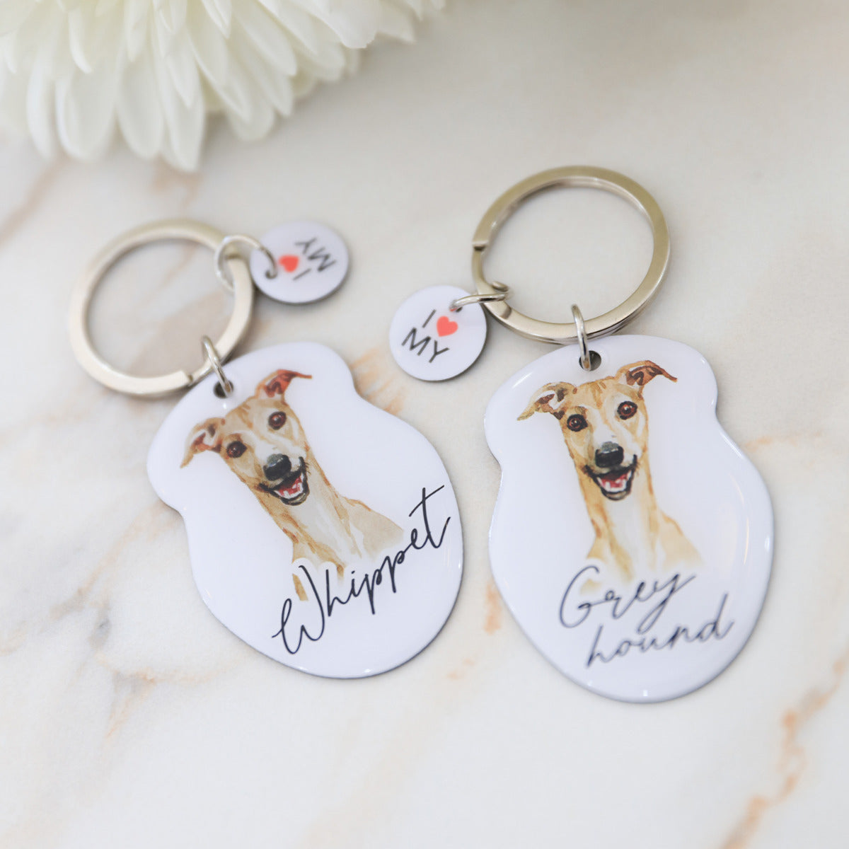 Pet Keyring Whippet