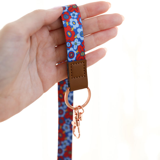 Teacher Floral Lanyard